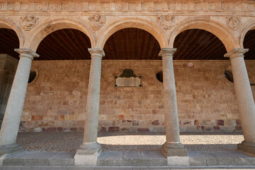 Naklejka premium A Dominican monastery, the Convento de San Esteban (Saint Stephen) was built in 1524 on the initiative of Cardinal Juan Alvarez de Toledo. Salamanca City, Spain, Europe.