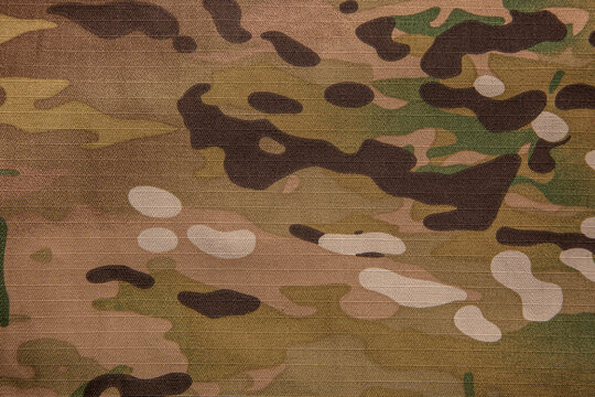 Armed force multicam camouflage fabric texture back.