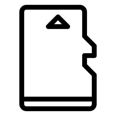 micro sd storage memory icon
