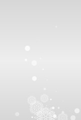 Gray Snowfall Vector Grey Background. Winter