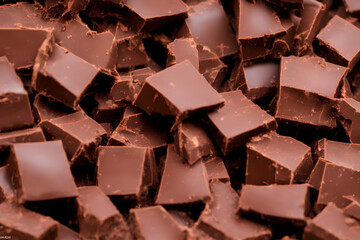 chocolate, a sweet food made from cacao and milk, a yummy snack