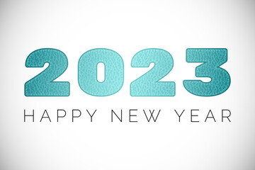 2023 new year banner with mint leather