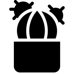 cactus pot icon