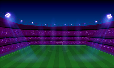 football field background. Football World Cup stedium