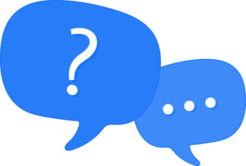 Questions and answers icon. Question support icon or logo isolated sign symbol. Illustration