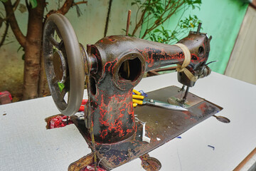 old sewing machine