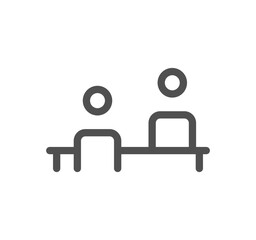 Airport icon outline and linear vector.
