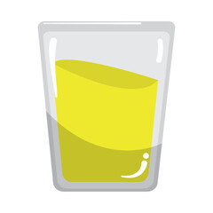Isolated tequila shot sketch icon Vector