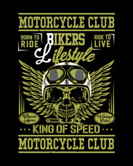 motorcycle club vintage motorcycle lovers t-shirt design