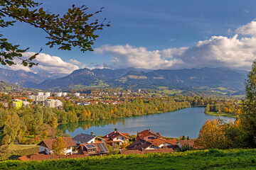 Sonthofen - Baggersee - Herbst - Berge - Panorama