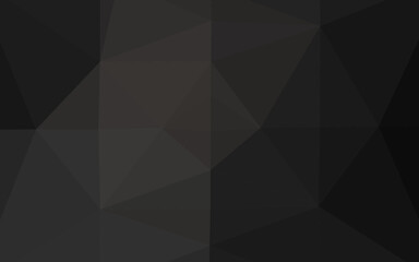 Fototapeta premium Dark Black vector low poly cover.
