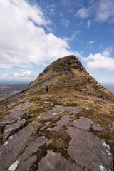 Suilven near summit, Scottish Highlands, Scotland
