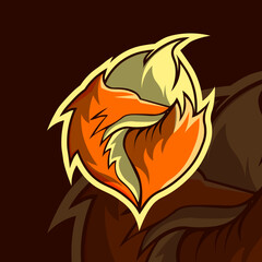 fox logo illustration, vector eps 10
