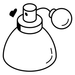 An icon of perfume line design 