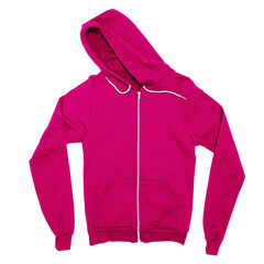 Add your designs to this Impressive Zip Up Sweatshirt Mockup In Beetroot Purple Color, and everything will be done..