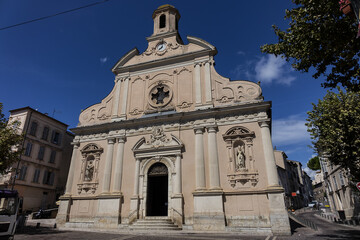 Church of Sainte Anne Saint Martin (1839) in Vallauris, South of France.