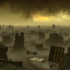 post apocalyptic city 
