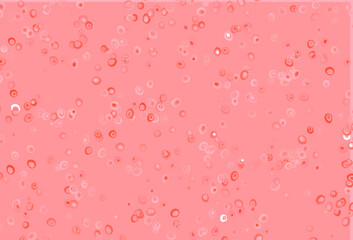 Light Red vector template with circles.