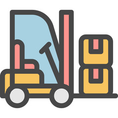 forklift warehouse icon