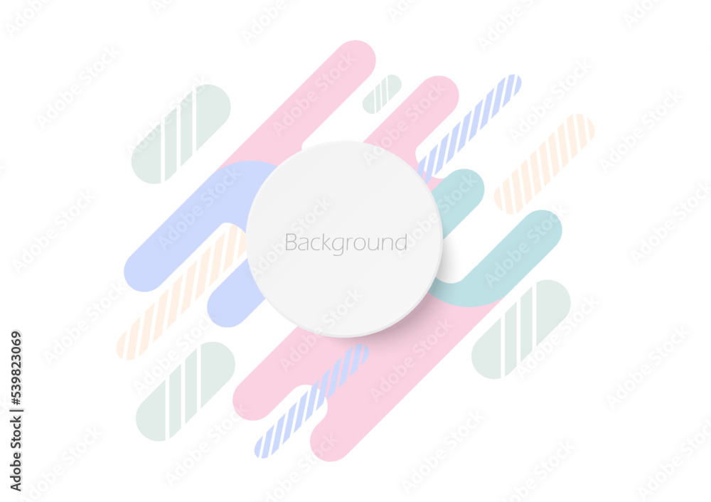 Poster abstract background vector pastel empty space circle banner