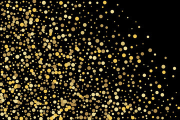 Gold glitter confetti, great design for any purpose. Party decor.