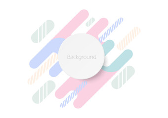 Abstract Background Vector Pastel Empty Space Circle Banner