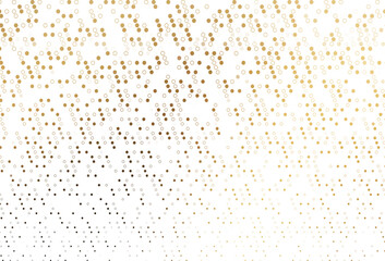 Light Yellow, Orange vector cover with spots.