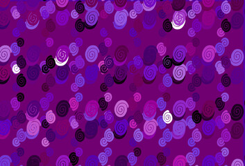 Light Purple vector template with bent lines.