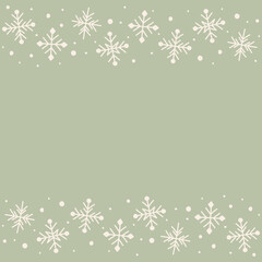 Fototapeta na wymiar Christmas background with snowflakes. Vector
