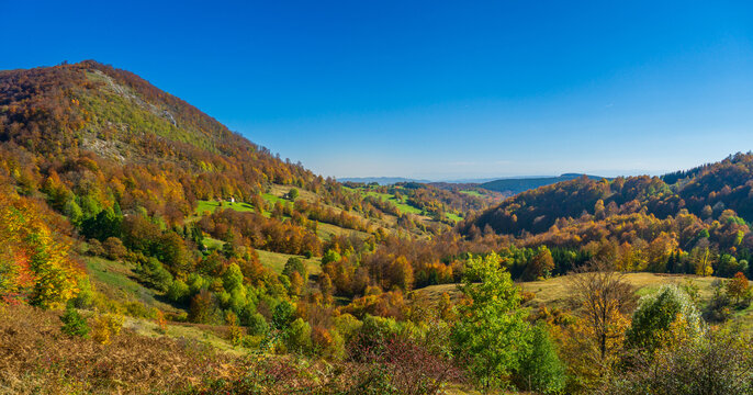 autumn landscape in the mountains