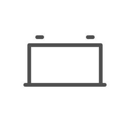 Car dashboard icon outline and linear vector.
