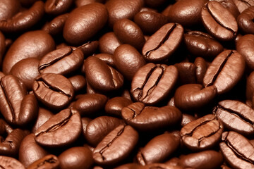 a photo of roasted coffee beans, popular drink ingredient