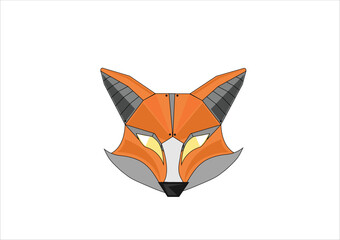 Obraz premium fox icon vector illustration on white background