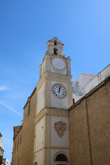Bell Tower of the Gallipoli Cathedral in Gallipoli, Italy