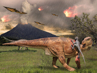 Gefährliche Dinosaurier vor Millionen Jahren