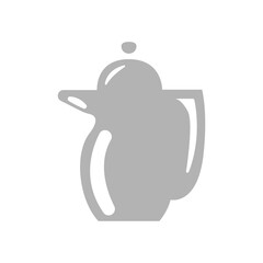 kettle icon on a white background, vector illustration