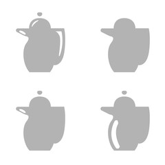 kettle icon on a white background, vector illustration