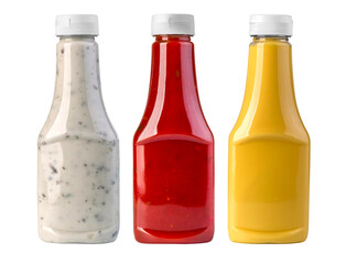 barbecue sauces in glass bottles