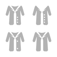 coat icon on a white background, vector illustration