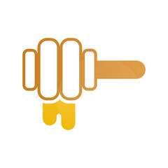 honey icon on a white background, vector illustration