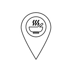 delivery marker icon, vector illustration