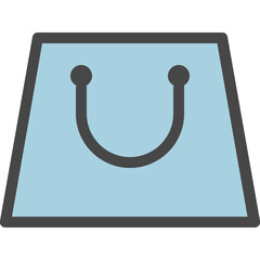 shopping bag line icon