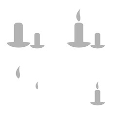 candle icon, light concept, vector illustration