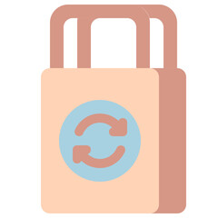 recycle bag line icon