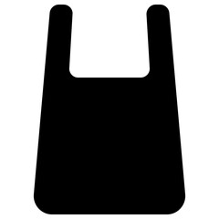 plastic bag line icon