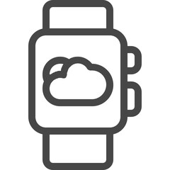 Obraz premium cloud line icon