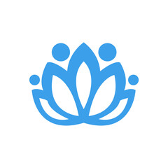 flower icon on a white background, vector illustration