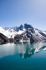 Naklejka premium Cajon del Maipo no Chile fotografado na Primavera