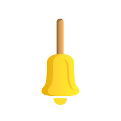 Bell icon on white background, vector illustration