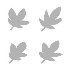 Fototapeta na wymiar leaf icon on a white background, vector illustration